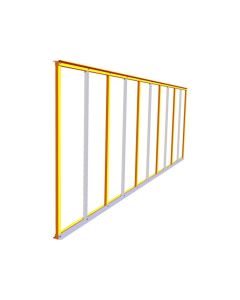 G0465     Half height barrier arm skirt, 2m